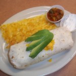 Taco Burrito with Hash Browns